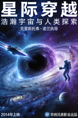 星际穿越科幻电影海报 - 浩瀚宇宙与人类探索